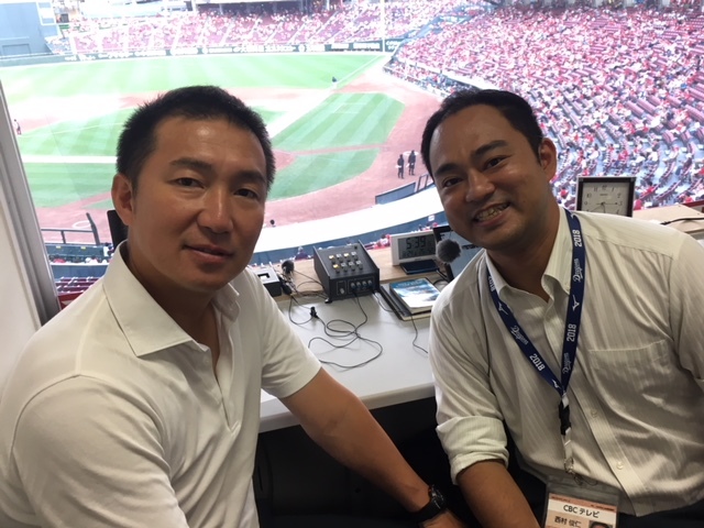 西村アナ、マツダスタジアムへ!!